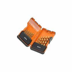 Présentation : Coffret power set 19 forêts AEG HSS-G titane 4932352245, 19 forets métaux à revêtement en titane de conception ...