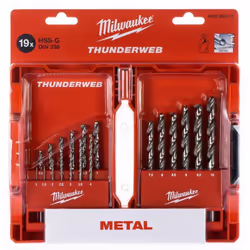 Description générale Le coffret de 19 forets THUNDERWEB de Milwaukee se distingue par un design innovant qui assure une résis ...