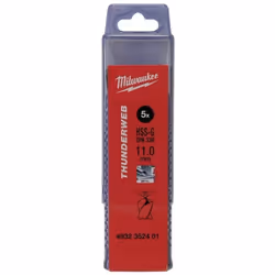 Milwaukee 4932352401 THUNDERWEB – PACKS DE 5 ET 10 FORETS TW 11.0 X 142 - 5 PCS Le foret THUNDERWEB se caractérise par un cor ...