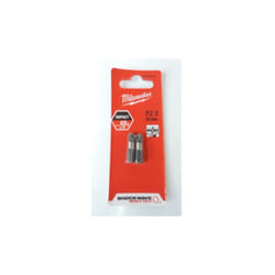 Pack de 2 Embouts de vissage PZ3 x 25mm Shockwave Milwaukee 4932352438