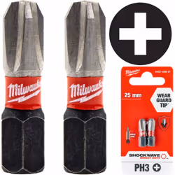 Embout à chocs Phillips PH 3 25 mm SHOCKWAVE Impact Duty™ II génération - Le dernier Produit original de la célèbre entrepris ...