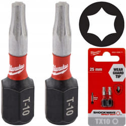 Milwaukee - Embout Shockwave TX10 25 mm 2 pièces. (1)