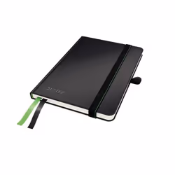 Leitz 44790095, Noir, A6, 80 feuilles, 96 g/m², Papier quadrillé, Adulte