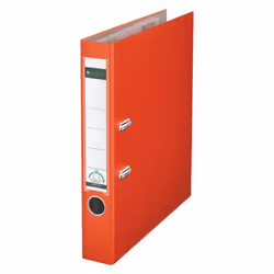 Leitz 180° Lever Arch File Plastic 50 mm, A4, Plastique, Rouge, 350 feuilles, 5 cm, 55 mm