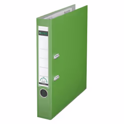 Leitz 180° Lever Arch File Plastic 50 mm, A4, Plastique, Vert, 350 feuilles, 5 cm, 55 mm