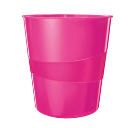 Leitz WOW Waste Bin Polystyrène Rose