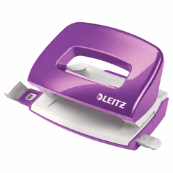 Leitz NeXXt 50601062, 10 feuilles, Gris, Violet, Métal, Plastique, 8 cm, 5,5 mm, A4, A5, A6, Folio, US-Quart, 8 x 8 x 8 cm