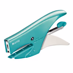 Leitz WOW, 15 feuilles, Couleur aqua, Leitz P1 (N. 8 (6/4)), Métal, 80 g/m², 4,95 cm
