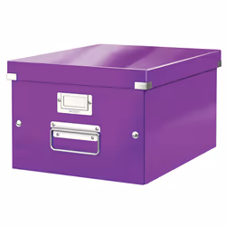 Leitz Boîte de rangement Click &amp; Store, Polypropylène (PP), Violet, A4, Portrait, 1 tiroir(s), Classeur, Catalogue, Envel ...