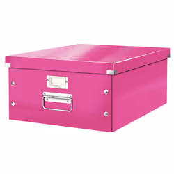 Leitz Boîte de rangement Click &amp; Store, Panneau dur, Rose, A3, 1 tiroir(s), Enveloppe, Chemise, Dossier, lettre, Note, Pa ...
