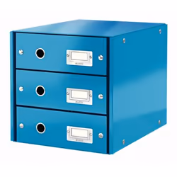 Leitz 60480036, Fibre de bois, Bleu, A4, 3 tiroir(s), Enveloppe, lettre, Note, Papier, Image, 2,21 kg
