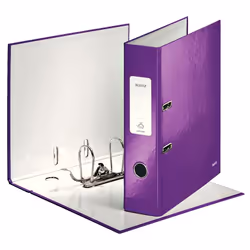 Leitz Classeur à levier 180° WOW plastifié, A4, Carton, Violet, 600 feuilles, 80 g/m², 8 cm
