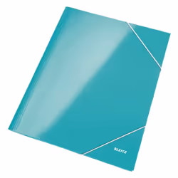 Leitz Farde à 3 rabats WOW, A4, Polypropylène (PP), Vert, 250 feuilles, 80 g/m², Papier