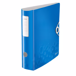 Leitz Classeur à levier Active 180° WOW, A4, Bleu, 500 feuilles, 80 g/m², 8,2 cm, 312 mm