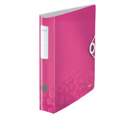 Leitz Classeur à levier Active 180° WOW, A4, Rose, 350 feuilles, 80 g/m², 6,5 cm, 308 mm
