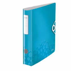 Leitz Classeur à levier Active 180° WOW, A4, Bleu, 350 feuilles, 80 g/m², 6,5 cm, 308 mm