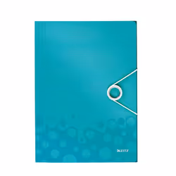 Leitz Farde à 3 rabats WOW, A4, Polypropylène (PP), Bleu, Métallique, Portrait, 150 feuilles, 235 mm