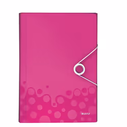 Leitz Farde de projets WOW, Porte-documents, A4, Polypropylène (PP), Métallique, Rose, 200 feuilles, 254 mm