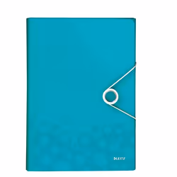 Leitz Farde de projets WOW, Porte-documents, A4, Polypropylène (PP), Turquoise, 200 feuilles, 254 mm
