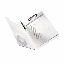 Leitz WOW Clipfolder with cover bloc-notes A4 Métal, Polymousse Bleu