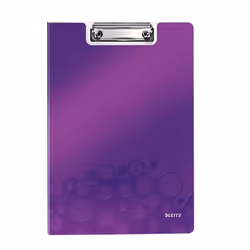 Leitz WOW Clipfolder with cover, Violet, 75 feuilles, A4, Métal, Polymousse, 1 pochettes, 230 mm