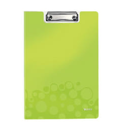 Leitz WOW Clipfolder with cover bloc-notes A4 Métal, Polymousse Vert