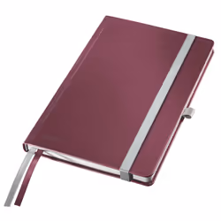 Leitz Cahier Style, Rouge, A5, 80 feuilles, 96 g/m², Papier ligné, Adulte
