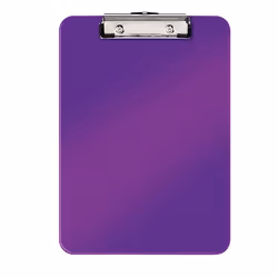 Leitz WOW Plaque a pince violet, Violet, 80 feuilles, A4, Métal, Polystyrol, 228 mm, 17 mm