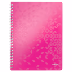 Leitz 46380023, Monochromatique, Rose, A4, 80 feuilles, 80 g/m², Couverture souple