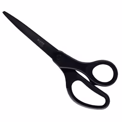 Leitz 54206095, Découpe droite, Unique, Noir, Acier inoxydable, Ciseaux d'office, Titane