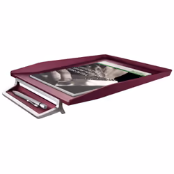 Leitz 52560028 bac de rangement de bureau Synthétique ABS, Métal Rouge