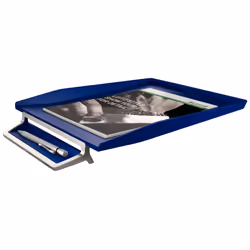 Leitz 52560069 bac de rangement de bureau Synthétique ABS, Métal Bleu