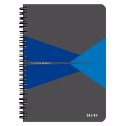 Leitz 44580035, Motif, Bleu, Gris, A5, 90 feuilles, 90 g/m², Couverture rigide