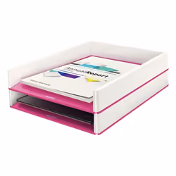 Leitz 53611023 bac de rangement de bureau Polystyrène Métallique, Rose