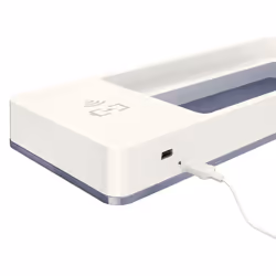 Leitz WOW Support de bureau Polystyrène Métallique, Blanc