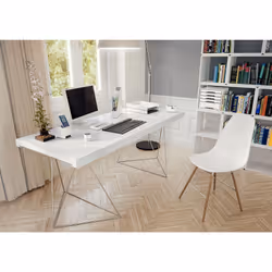 Leitz WOW Support de bureau Polystyrène Métallique, Blanc