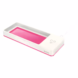 Leitz WOW, Support de bureau, Polystyrène, Métallique, Rose, Sans contact, Table, Chargement