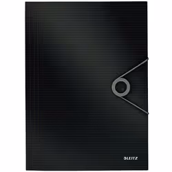 Eckspannermappe Solid A4 PP schwarz Montant du contenu: 10 pièce par Pack Couleur schwarz Taille de l'emballage 10
