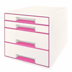 Leitz WOW Cube, Polystyrol, Rose, Blanc, A4, 4 tiroir(s), 287 mm, 363 mm