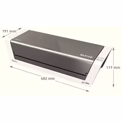 Leitz 74744000 machine à laminer Laminoir à chaud 1000 mm/min Anthracite, Blanc