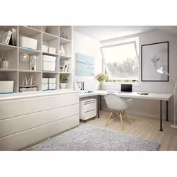 Esselte 5216-10-36 Boîte de rangement Rectangulaire Acrylonitrile-Butadiène-Styrène (ABS) Bleu, Blanc