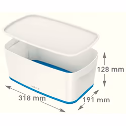 Esselte 5229-10-36 Compartiment de rangement Rectangulaire Acrylonitrile-Butadiène-Styrène (ABS) Bleu, Blanc