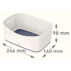 Esselte 5257-10-01 Compartiment de rangement Rectangulaire Acrylonitrile-Butadiène-Styrène (ABS) Gris, Blanc