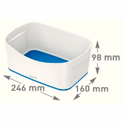 Esselte 5257-10-36 Compartiment de rangement Rectangulaire Acrylonitrile-Butadiène-Styrène (ABS) Bleu, Blanc
