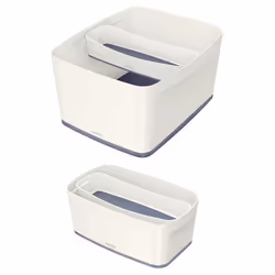 Esselte 5258-10-01 Compartiment de rangement Rectangulaire Acrylonitrile-Butadiène-Styrène (ABS) Gris, Blanc