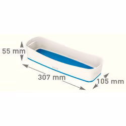 Esselte 5258-10-36 Compartiment de rangement Rectangulaire Acrylonitrile-Butadiène-Styrène (ABS) Bleu, Blanc