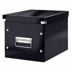 Leitz Click &amp; Store WOW, Boîte de rangement, Noir, Rectangulaire, Polypropylène (PP), Monochromatique, Intérieure