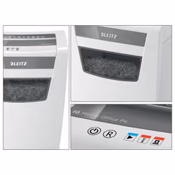 Leitz IQ Home Office P-4 destructeur de papier Découpage en particules 22 cm Blanc - Vue supplémentaire 6