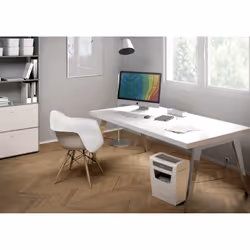 Leitz IQ Home Office P-4 destructeur de papier Découpage en particules 22 cm Blanc - Vue supplémentaire 8