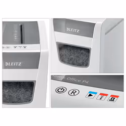 Leitz IQ Slim Office P-4 destructeur de papier Destruction croisée 22 cm Blanc - Vue supplémentaire 4